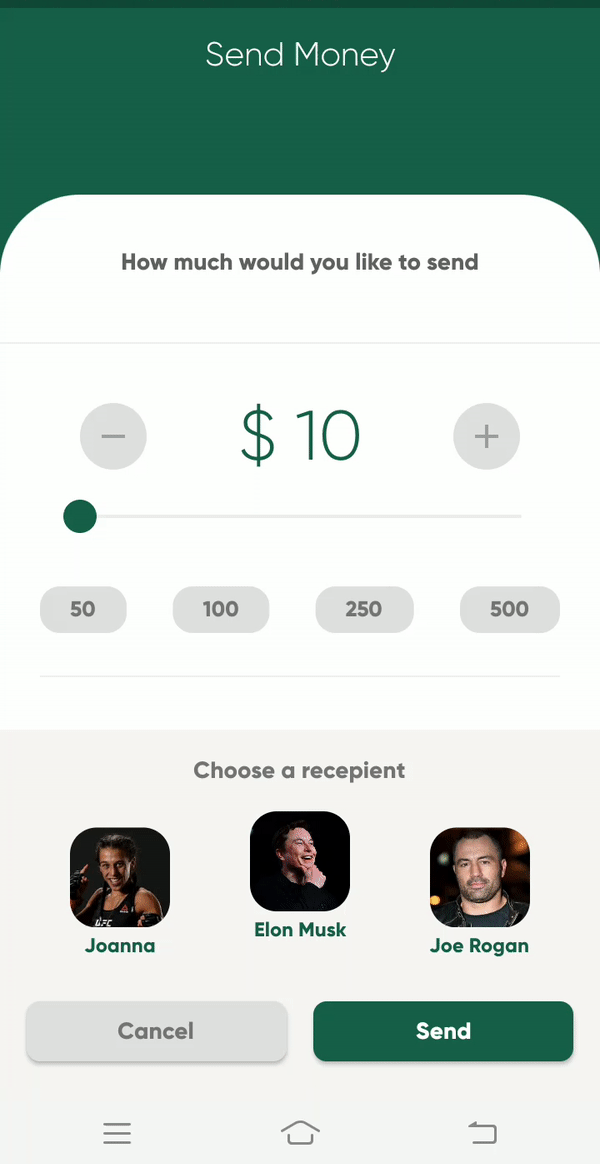 Payments flow, animated